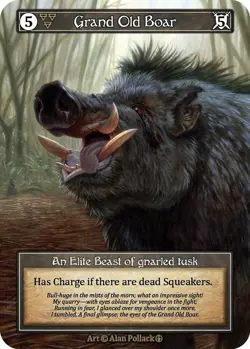 Grand Old Boar (Foil) Elite Arthurian Legends NM - Image 1