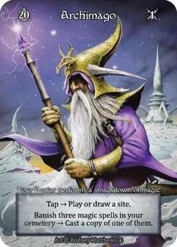 Archimago (Foil) Elite Arthurian Legends NM - Image 1