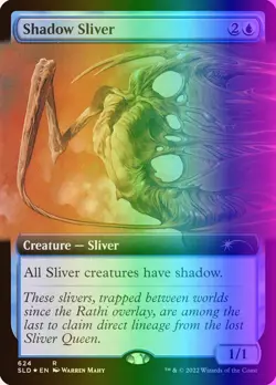 MTG Magic the Gathering Shadow Sliver (624/3004) Secret Lair Drop Series LP FOIL - Image 1