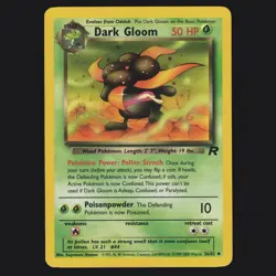 Dark Gloom 36/82 Team Rocket WOTC Vintage Lightly Played Pokemon TCG LP 🔥 - Image 1