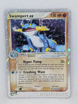 Swampert EX Team Magma vs Team Aqua Holo Ultra Foil Rare Pokemon TCG Nintendo MP - Image 1