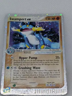 Swampert EX Team Magma vs Team Aqua Holo Ultra Foil Rare Pokemon TCG Nintendo MP - Image 3