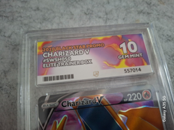 Pokemon TCG Charizard V SWSH050 Black Star Promo Ace Gem Mint 10 Promo Ace 10 - Image 2