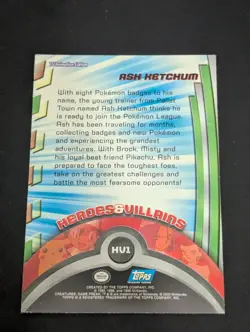 Pokemon 2000 Topps TV Animation Edition - Ash Ketchum (HV1) - Non Holo - LP - Image 2
