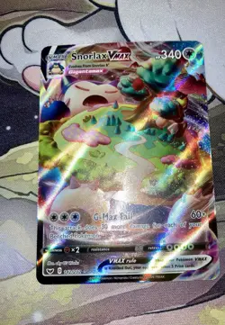Pokemon TCG: Snorlax VMAX #142/202 SWSH Base Set Near Mint! - Image 1