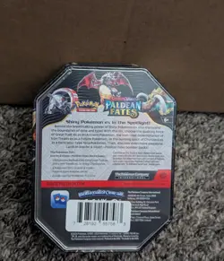 Pokemon Paldean Fates Iron Treads EX Tin NEW FACTORY SEALED - Image 2