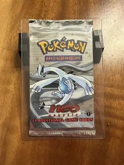 2000 Pokemon TCG Neo Genesis 1st Edition Booster Pack Sealed Lugia Art Box Fresh - Image 1