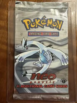 2000 Pokemon TCG Neo Genesis 1st Edition Booster Pack Sealed Lugia Art Box Fresh - Image 3