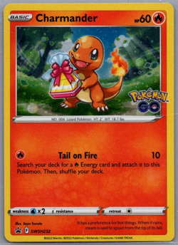 Charmander SWSH232 Pokemon GO Black Star Promo NM - Image 1