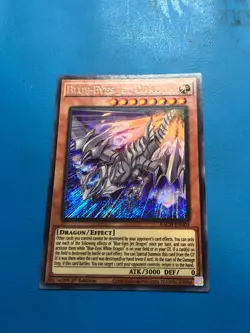 YUGIOH Secret Rare Blue-Eyes Jet Dragon BACH-EN004 1st Edition - Image 1