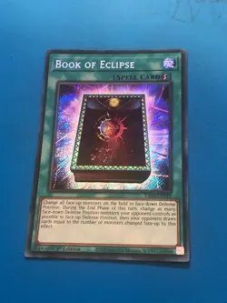 YUGIOH Secret Rare Book Of Eclipse RA02-EN054 1st Edition - Image 1