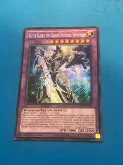 YUGIOH Secret Rare Buster Blader, The Dragon Destroyer Swordsman MP16-EN210 1st - Image 1