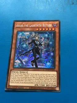 YUGIOH Secret Rare Arias The Labrynth Butler MP24-EN116/AGOV-EN017 1st Edition - Image 1