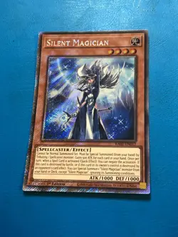 YUGIOH Platinum Secret Rare Silent Magician RA02-EN012 1st Edition - Image 1