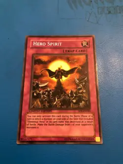 YUGIOH Secret Rare Hero Spirit DPK-ENSE3 - Image 1