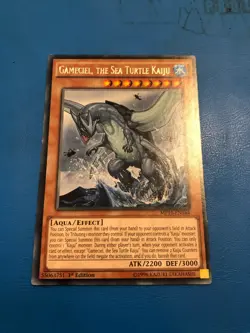 YUGIOH Rare Gameciel, The Sea Turtle Kaiju MP16-EN164 1st Edition - Image 1