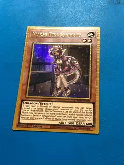 YUGIOH Gold Rare Nurse Dragonmaid MAGO-EN020 1st Edition - Image 1