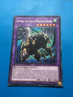 YUGIOH Secret Rare Chimera The King Of Phantom Beasts MP24-EN095 1st Edition - Image 1