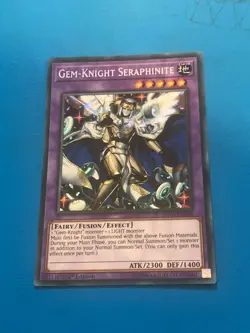 YUGIOH Secret Rare Gem-Knight Seraphinite SHVA-EN048 1st Edition - Image 1