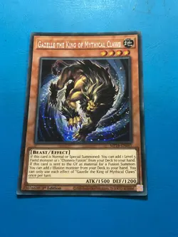 YUGIOH Secret Rare Gazelle The King Of Mythical Claws MP24-EN091 1st Edition - Image 1