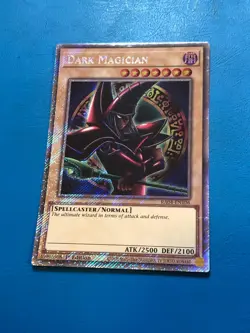 YUGIOH Platinum Secret Rare Dark Magician RA04-EN106 1st Edition - Image 1