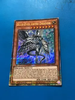 YUGIOH Quarter Century Rare Blue-Eyes Abyss Dragon RA01-EN016 1st Edition - Image 1
