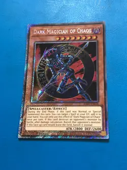 YUGIOH Platinum Secret Rare Dark Magician Of Chaos RA03-EN134 1st Edition - Image 1