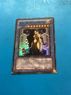YUGIOH Super Rare Ruin, Queen Of Oblivion SOI-EN034 1st Edition PLAYED - Image 1