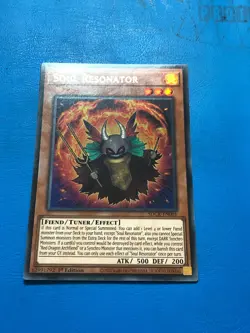 YUGIOH Ultra Rare Soul Resonator SDCK-EN001 1st Edition - Image 1