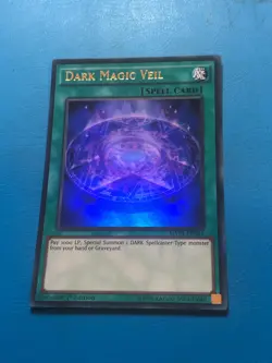 YUGIOH Ultra Rare Dark Magic Veil MVP1-EN019 1st Edition - Image 1