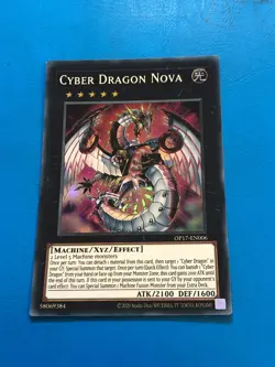 YUGIOH Super Rare Cyber Dragon Nova OP17-EN006 - Image 1