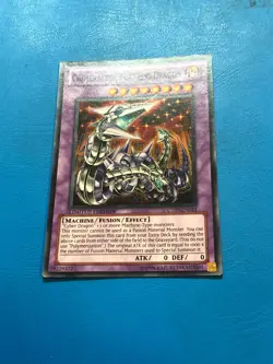 YUGIOH Super Rare Chimeratech Fortress Dragon CT07-EN013 PLAYED - Image 1