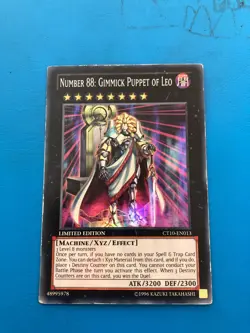 YUGIOH Super Rare Number 88: Gimmick Puppet Of Leo CT10-EN013 PLAYED - Image 1