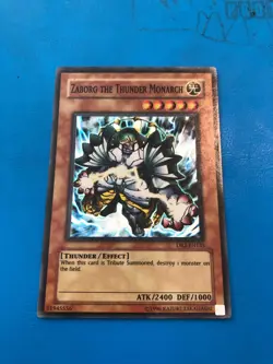 YUGIOH Super Rare Zaborg The Thunder Monarch DR2-EN135 - Image 1