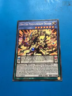 YUGIOH Secret Rare Odd-Eyes Pendulumgraph Dragon DIFO-EN034 1st Edition - Image 1