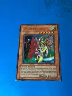 YUGIOH Ultra Rare Insect Princess IOC-080 PLAYED - Image 1