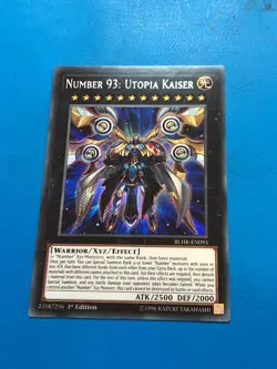 YUGIOH Secret Rare Number 93: Utopia Kaiser BLHR-EN093 1st Edition - Image 1