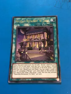 YUGIOH Ultra Rare Nouvelles Restaurant "At Table" WISU-EN035 1st Edition - Image 1