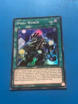 YUGIOH Super Rare Small World RA01-EN067 1st Edition - Image 1