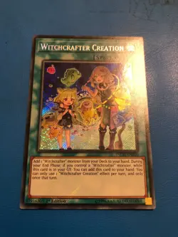 YUGIOH Secret Rare Witchcrafter Creation INCH-EN020 1st Edition - Image 1