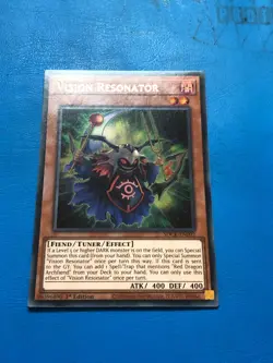 YUGIOH Ultra Rare Vision Resonator SDCK-EN002 1st Edition - Image 1