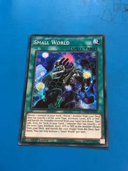 YUGIOH Secret Rare Small World MP22-EN225 1st Edition - Image 1