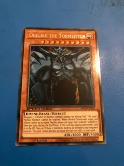 YUGIOH Secret Rare The Obelisk The Tormentor SBCB-EN202 1st Edition - Image 1