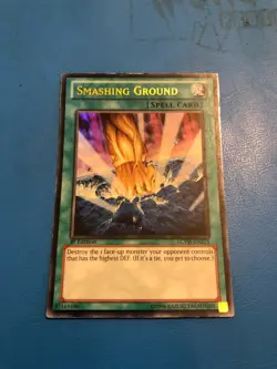 YUGIOH Ultra Rare Smashing Ground LCYW-EN275 1st Edition PLAYED - Image 1