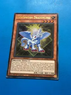 YUGIOH Ultra Rare Lightsworn Dragonling LEDE-EN023 1st Edition - Image 1