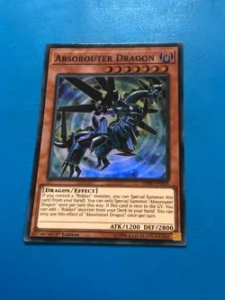 YUGIOH Super Rare Absorouter Dragon SDRR-EN005 1st Edition - Image 1