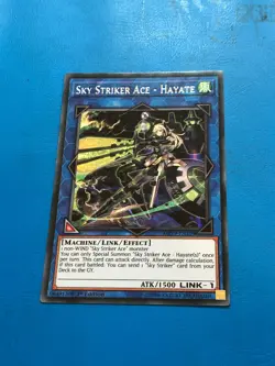 YUGIOH Secret Rare Sky Striker Ace - Hayate MP19-EN109 1st Edition - Image 1