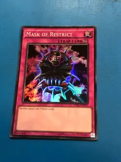 YUGIOH Super Rare Mask Of Restrict OP02-EN010 - Image 1