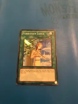 YUGIOH Super Rare Forbidden Lance STOR-EN061 - Image 1