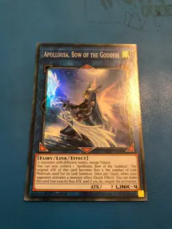 YUGIOH Super Rare Apollousa, Bow Of The Goddess RA02-EN040 1st Edition - Image 1